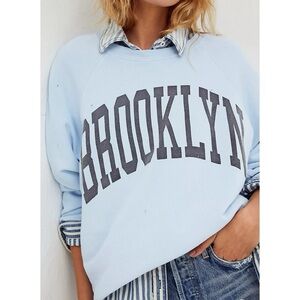Retrobrand Los Angeles “Brooklyn” Light Blue Sweatshirt, Size Small